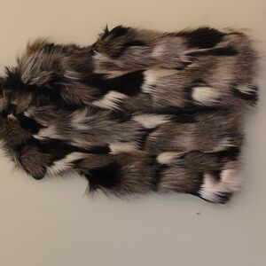 White House Black Market Faux Fur Vest